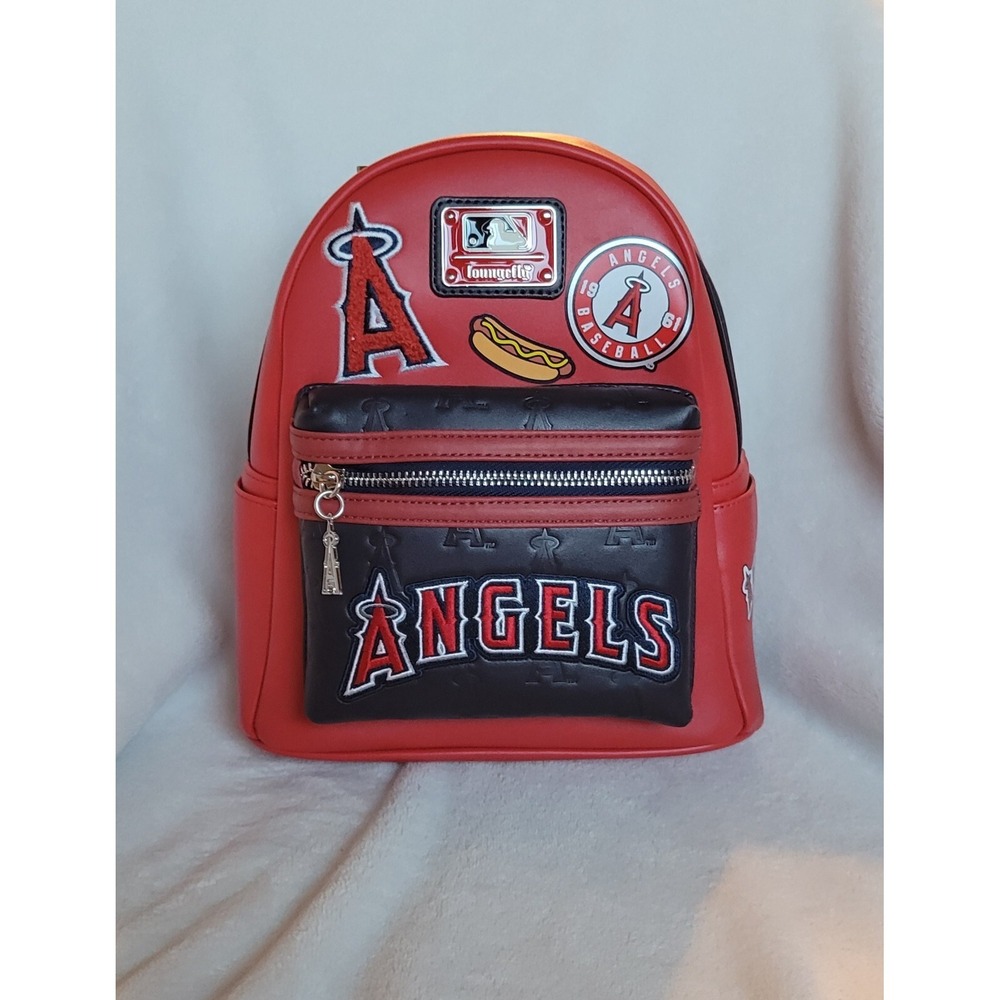 Loungefly MLB Los Angeles Angels Patches Mini Backpack - Picture 3 of 10